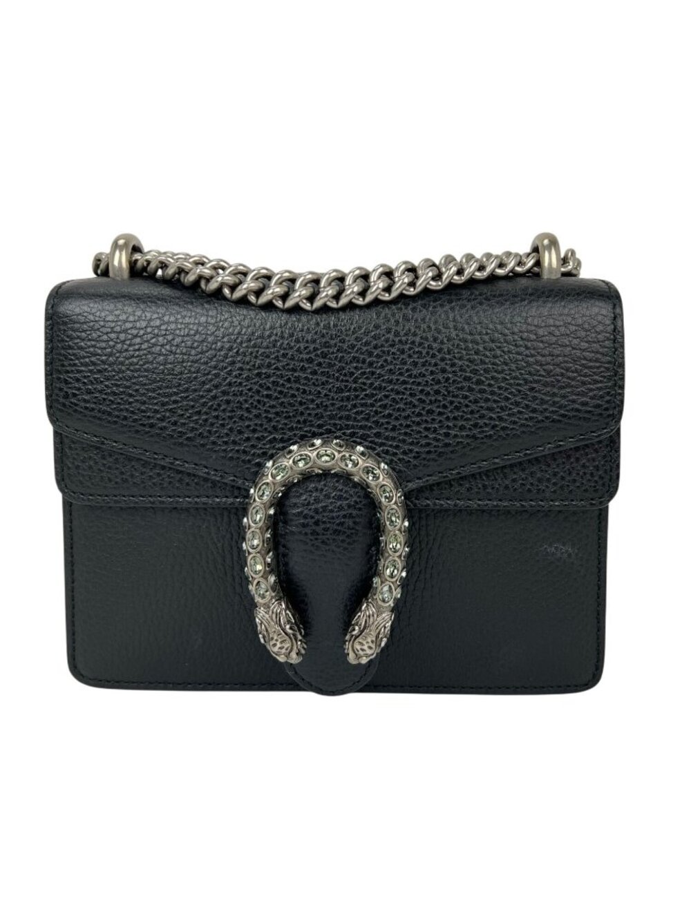 Gucci Dionysus Cyrstals Black Leather Small Shoulder Bag